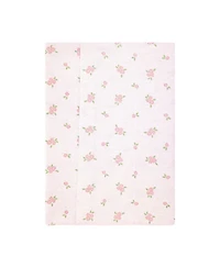 Hudson Baby Girl Cotton Poly Flannel Burp Cloths -Pack, Sweet Little Floral