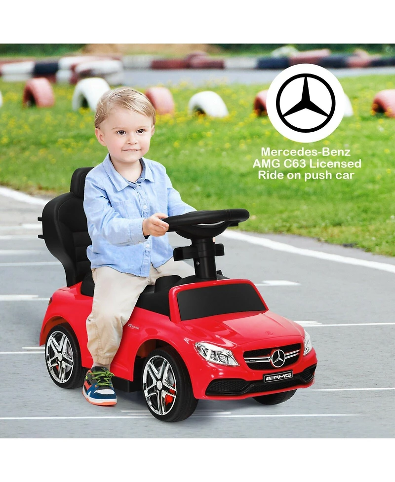 Mecale 3-in-1 Ride on Push Car Mercedes-Benz Licensed Sliding Car
