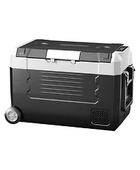 Mecale Quart Car Refrigerator Dual Zone with App Control and Wheels
