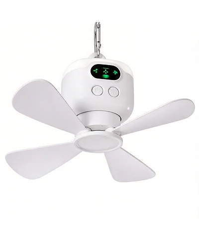 Gnuadz 11" Portable Camping Fan with Lights Hanging Rechargeable Remote Control 8000mAh