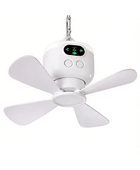 Gnuadz 11" Portable Camping Fan with Lights Hanging Rechargeable Remote Control 8000mAh