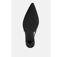 London Rag Women's Shala Kitten Heel Slingbacks