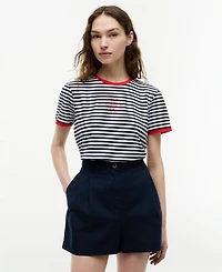 Tommy Hilfiger Women's Stripe Short-Sleeve T-Shirt