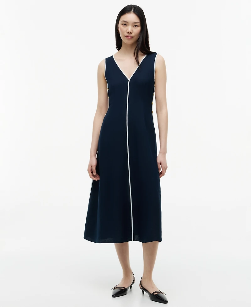 Tommy Hilfiger Women's Contrast Binding Sleeveless Dress