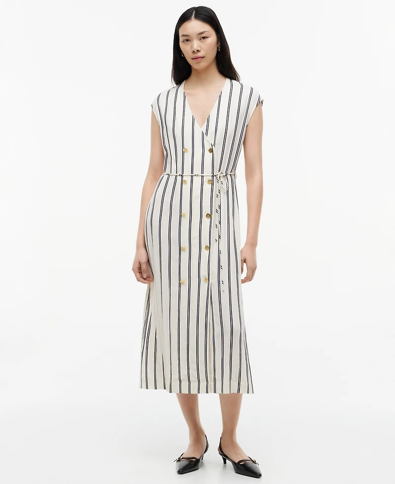 Tommy Hilfiger Women's Nautical Stripe Midi Dress