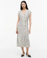 Tommy Hilfiger Women's Nautical Stripe Midi Dress