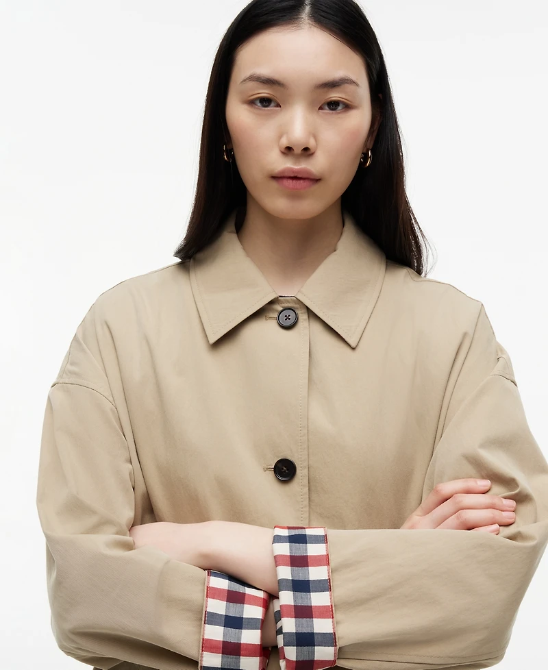 Tommy Hilfiger Women's Cotton Button-Front Coat