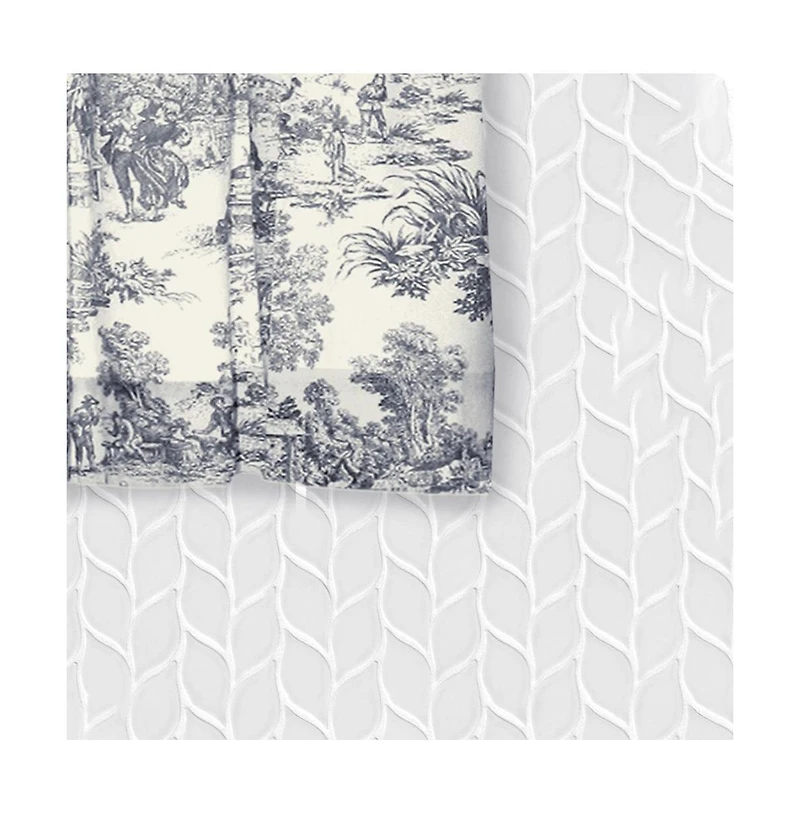 Skl Home Ellis Curtain Victoria Park Toile Design Printed Room Darkening 2-Piece Window Rod Pocket Pair
