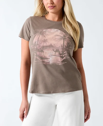Guess Women's Short-Sleeve Desert Mirage Easy T-Shirt