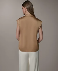 Donna Karan New York Petite V-Neck Top