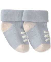 Carter's Baby Boys' Hello Foldover Socks, 2-Pack