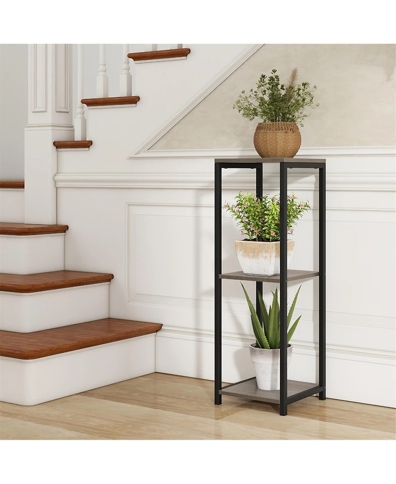 Gymax 3 Tier Tall Metal Plant Stand Corner Plant Holder Metal Frame