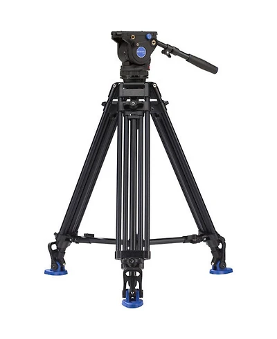 Benro BV6 Pro 3-Section Aluminum Video Tripod with BV6 Video Head and Mid-Level Spreader