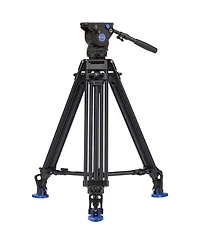 Benro BV6 Pro 3-Section Aluminum Video Tripod with BV6 Video Head and Mid-Level Spreader