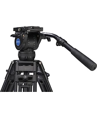 Benro BV8 3-Section Aluminum Alloy Twin Leg Video Tripod with Video Head and ML08 Mid-Level Spreader