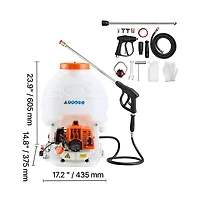 Sugift Gas Powered Backpack Sprayer 26.5CC 0.9HP Engine Garden Sprayer with 5 Gallon Tank