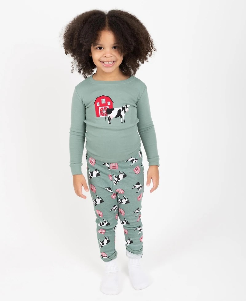 Leveret Baby Boys Two-Piece Cotton Long Sleeve Shirt and Pants Pajamas - Animal Nature Prints