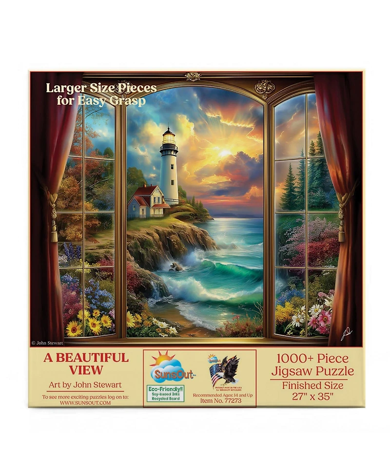 SunsOut A Beautiful View 1000 piece Jigsaw Puzzle for Adults Large Pieces