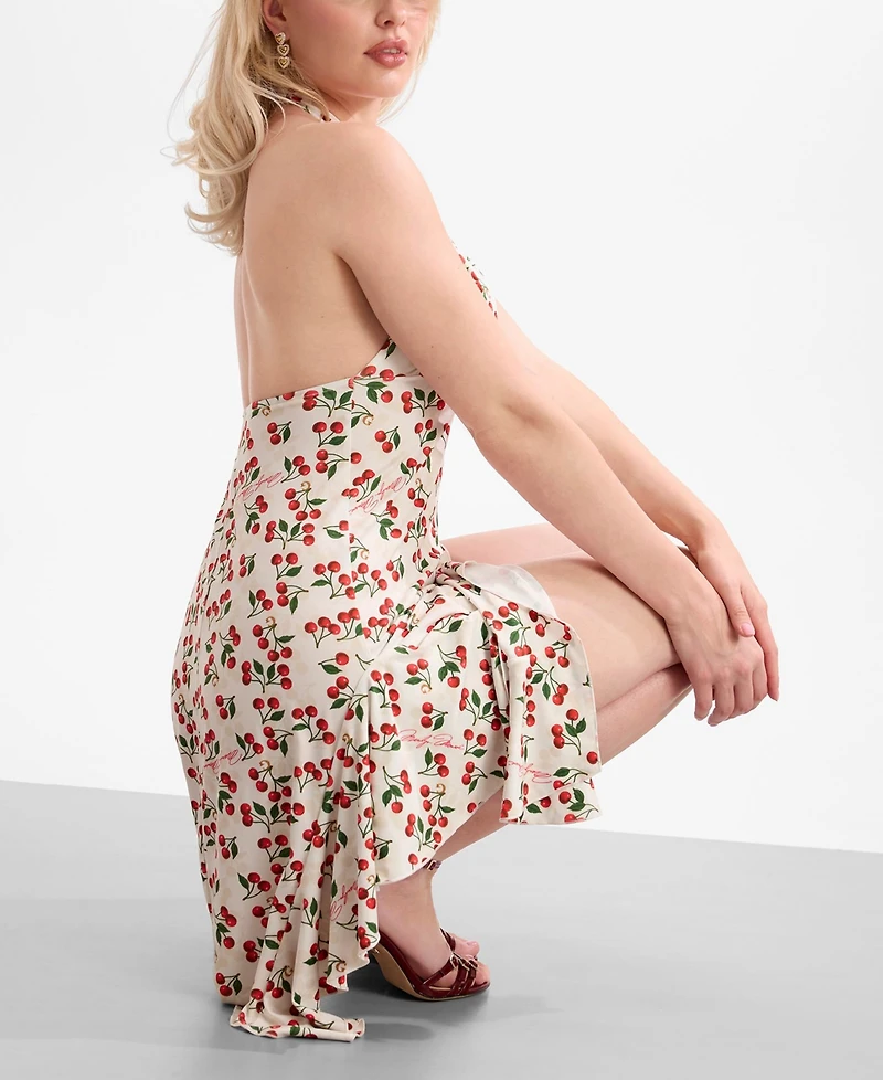 Guess Women's Marilyn Halter V-Neck Dress