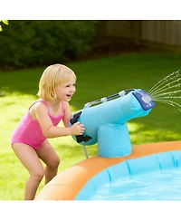 Mecale Bounce House Water Slide 14.9 x 12.8 Ft with Market Booth, Ages 3