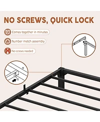 homfan Heavy Duty Metal Platform Bed Frame