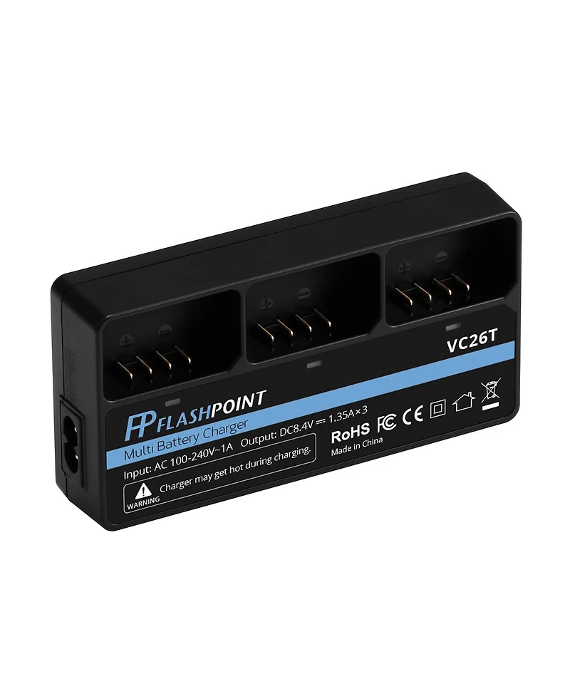 Flashpoint VC26T Multi Battery Charger for the Vb-26 V1 / Zoom Li-on Battery