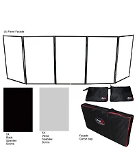 ProX Xf-5X3048 5-Panel Pro Dj Facade with 180 Degree Quick Release Stainless Steel Hinges