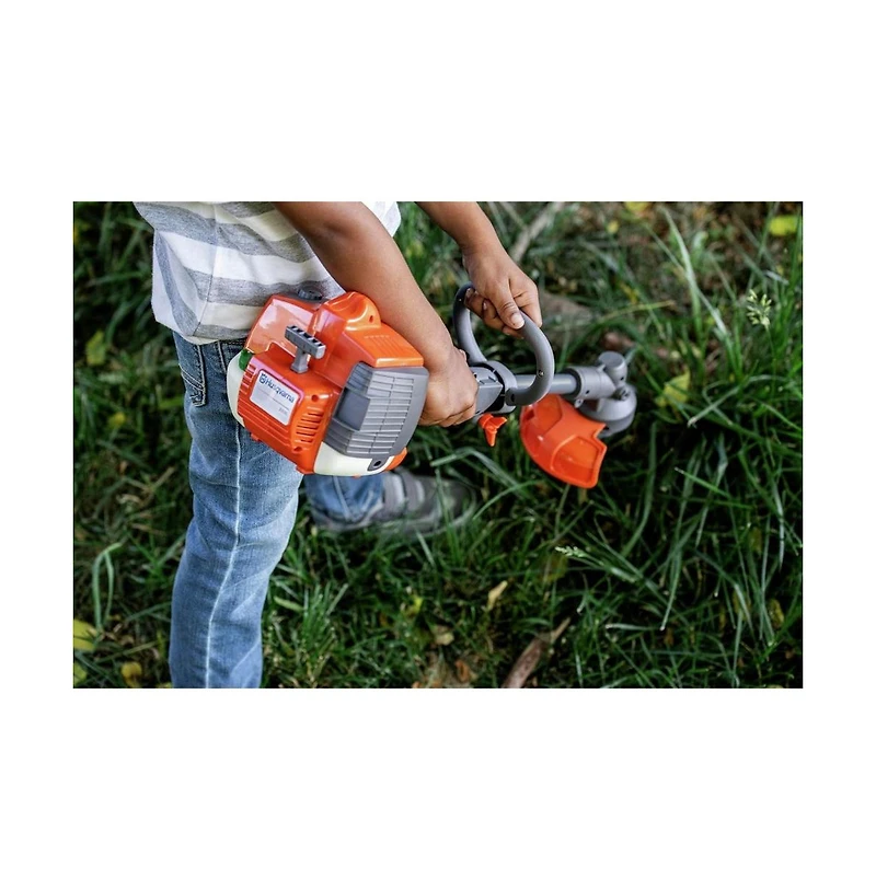 Husqvarna Toy Trimmer and Weed Eater with Realistic Sounds Light-Up Line for Kids Ages 3 Up