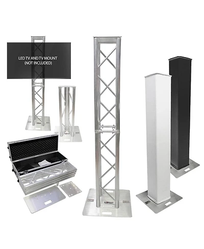 ProX Xt-FTP328-656 Flex Tower Totem Package with Road Case (Adjustable 2m or 1m)
