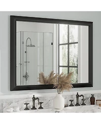 Apmir Metal Framed Wall Mirrors for Bedroom, Rectangle Wall-Mounted Mirrors
