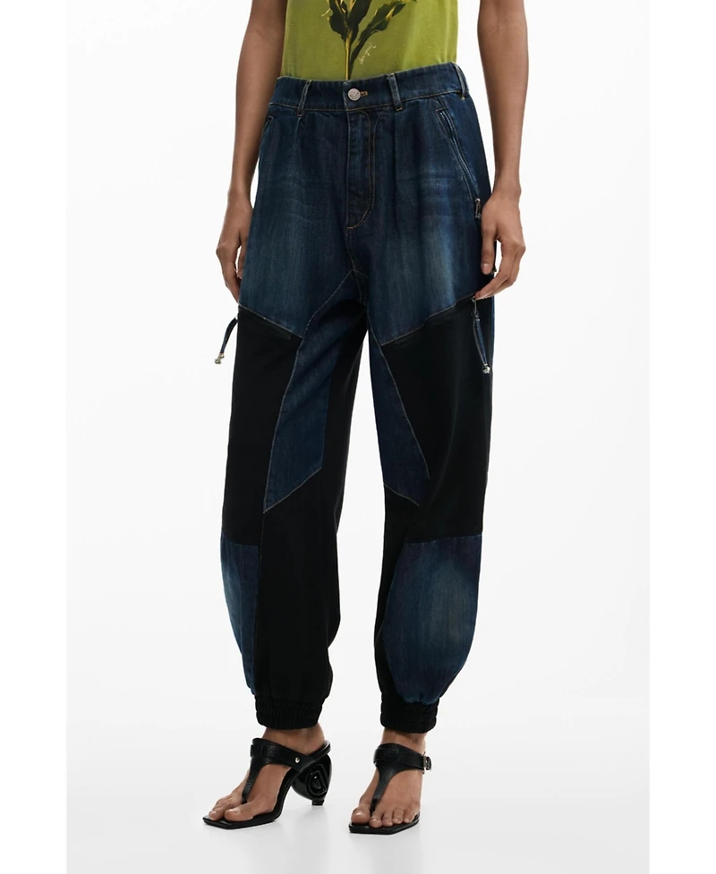 Desigual Women's Patchwork denim trousers