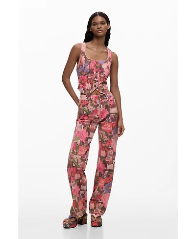 Desigual Women's Printed denim trousers