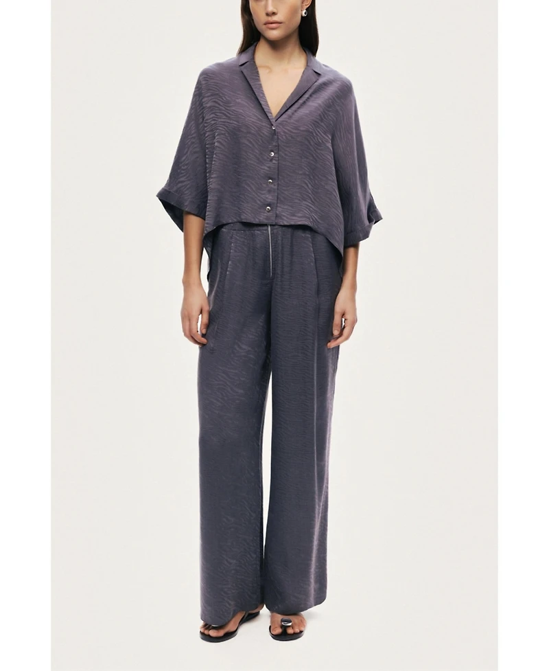 Nocturne Women's Fluid Straight-Leg Pants