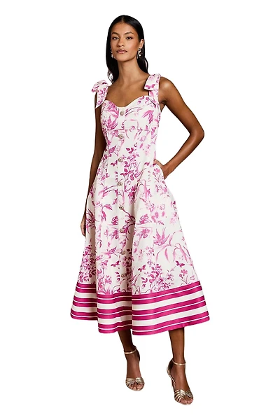 Coast Women's Panelled Fit And Flare Midi Dress