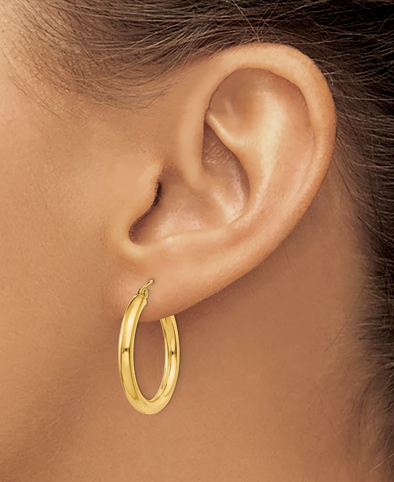 Macy's Round Hoop Earrings in 18k Yellow Gold