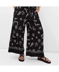 City Chic Women's Resort Border Print Pant