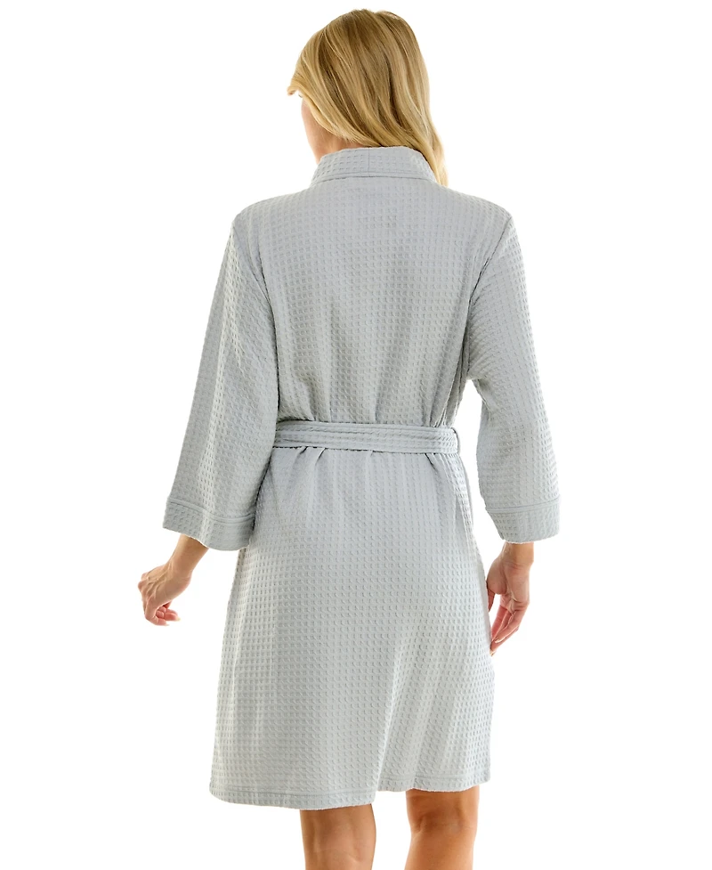 Jaclyn Intimates Women's Waffle Kimono Wrap