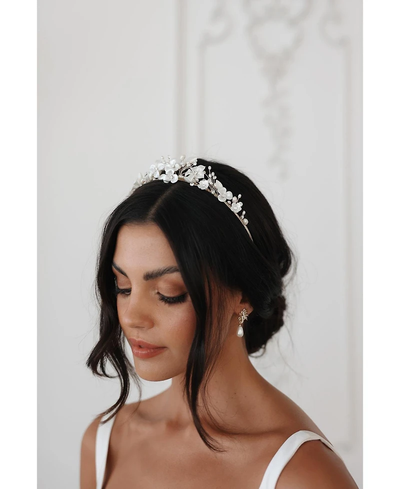 Untamed Petals Josephine Crystal Tiara
