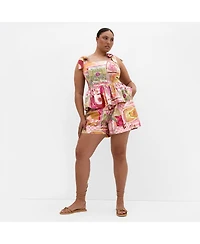 City Chic Women's Isabel Print Short