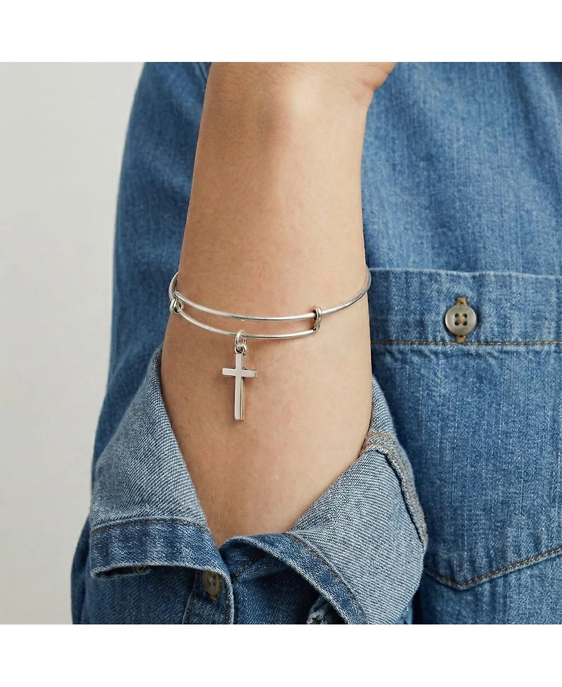 Alex and Ani Cross Charm Bangle