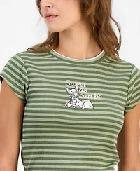 Grayson Threads, The Label Juniors' Bambi Short-Sleeve Layered-Look Top