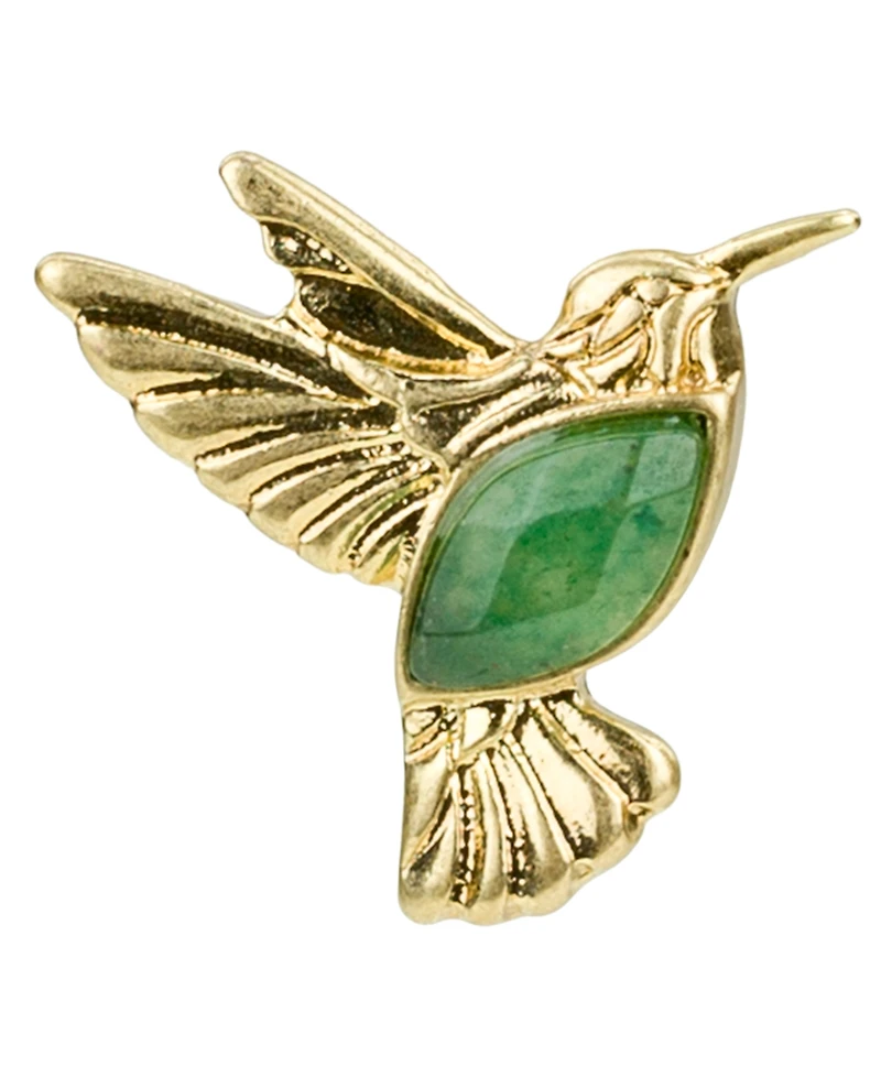 Patricia Nash Stone Hummingbird Post Stud Earrings