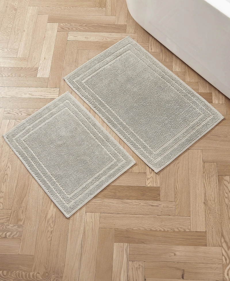 Hunter Luxe Looped Cotton 2-Pc. Bath Mat Set