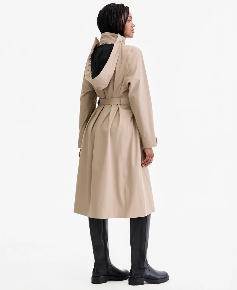 Rains Women's Suva Hardshell Belted Trench Coat