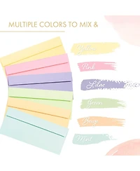 Gnuadz Business Envelopes Pastel Colors 120-pack