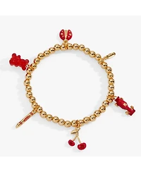 Alex and Ani Crayola Scarlet Charm Stretch Bracelet