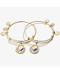 Alex and Ani Mother Daughter Charm Bangles, Set of 2