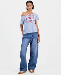 Love Tribe Juniors' Wide-Neck New York City T-Shirt