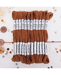 Gnuadz 12 Skeins Egyptian Cotton Embroidery Floss for Crafts