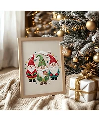 Gnuadz 3 Sets Christmas Embroidery Kit Beginners Santa Tree Pattern Diy Gift